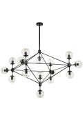 Lampa wisząca ASTRIFERO-15 bursztynowo czarna 110 cm