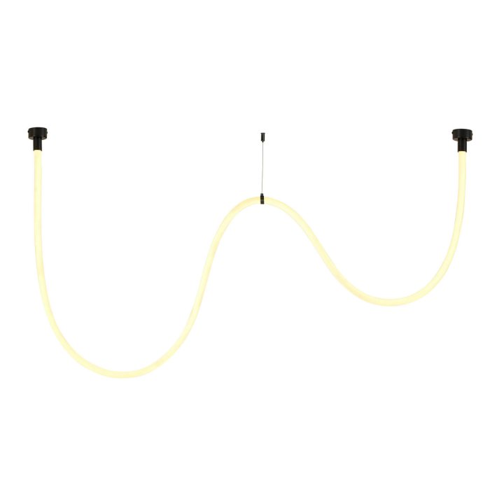 Lampa wisząca SNAKE LED wąż ledowy czarna 300 cm