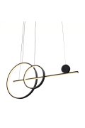 Lampa wisząca NEW AGE LED czarna 120 cm