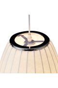 Lampa wisząca SILK BARREL biała 60 cm