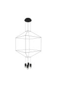 Lampa wisząca LINEA-4 czarna 45 cm