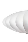 Lampa wisząca SILK FLAT biała 50 cm - nowoczesna i minimalistyczna
