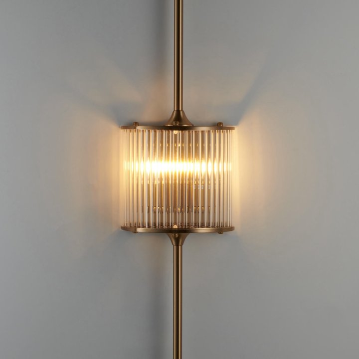 Lampa ścienna SERGIO-2 złota 90 cm