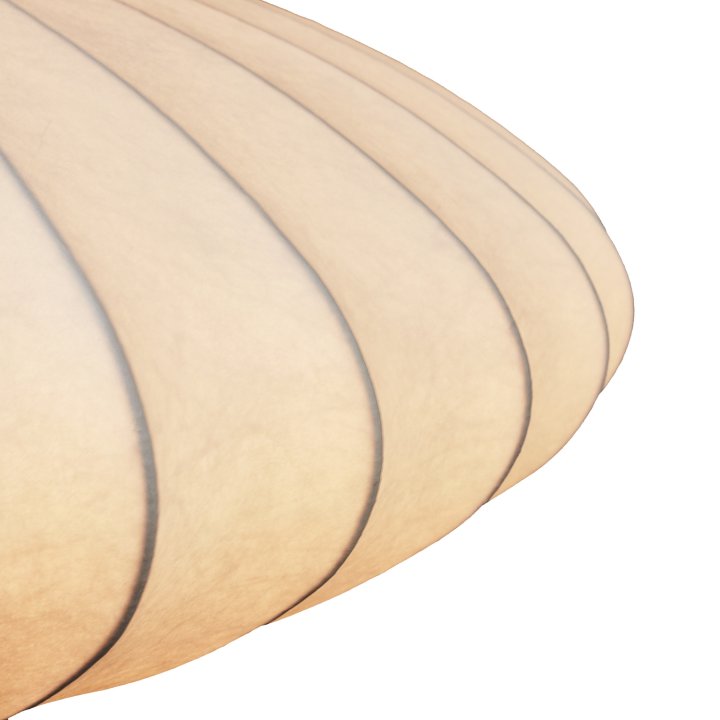 Lampa wisząca SILK FLAT biała 50 cm - nowoczesna i minimalistyczna