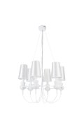Lampa wisząca QUEEN-6 biała
