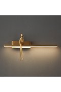 Lampa ścienna led AMICI złota 31 cm