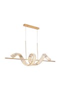 Lampa wisząca RITZ LED złota 150 cm