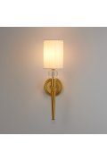 Lampa ścienna DAMA złota 52 cm glamour