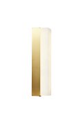 Lampa ścienna BLOCK biały marmur i mosiądz 40 cm