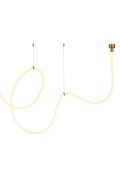 Lampa wisząca SNAKE LED wąż ledowy złota 500 cm