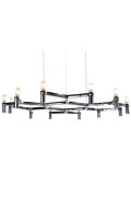 Lampa wisząca CANDLES-12B chrom 106 cm
