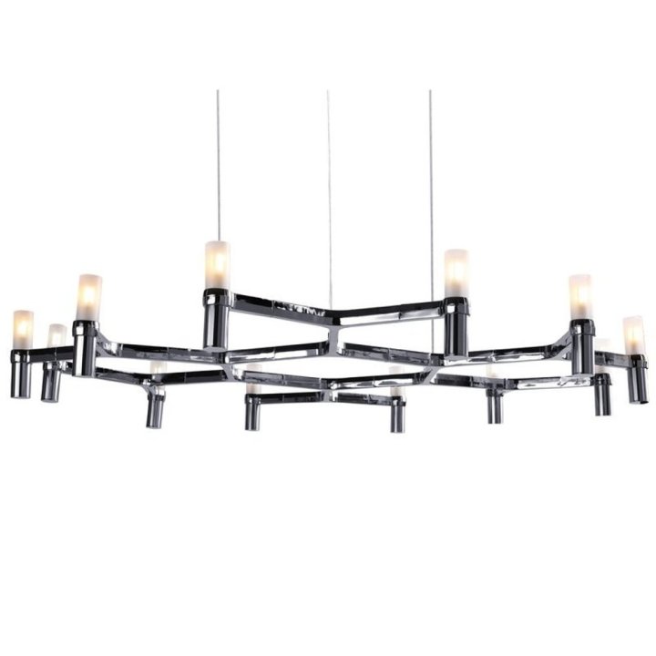 Lampa wisząca CANDLES-12B chrom 106 cm