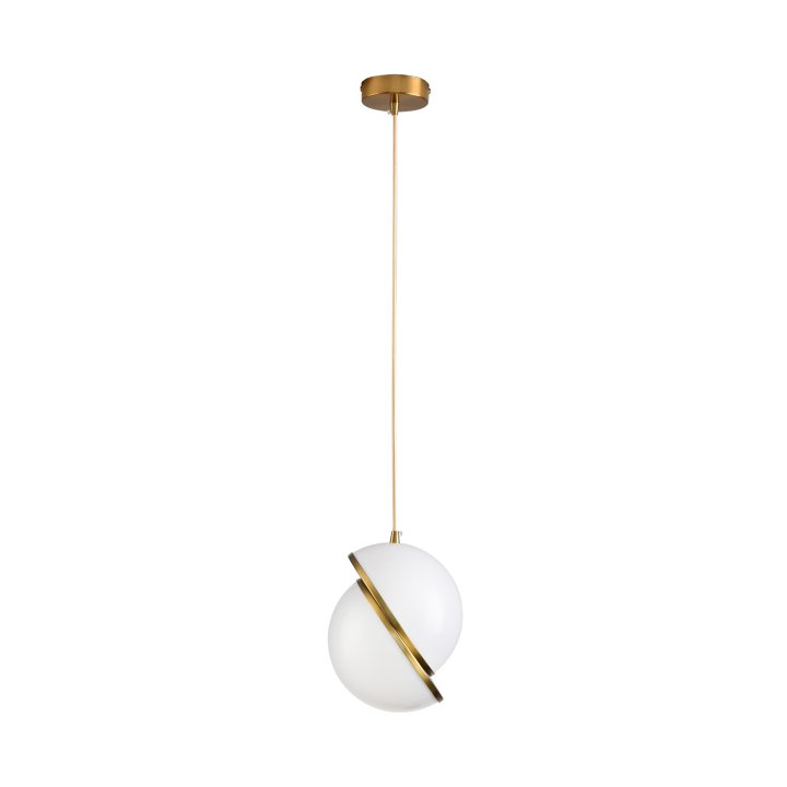 Lampa wisząca ORBITA biało-złota 25 cm - nowoczesny design