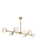 Lampa wisząca COSMIC-8 złota 85 cm