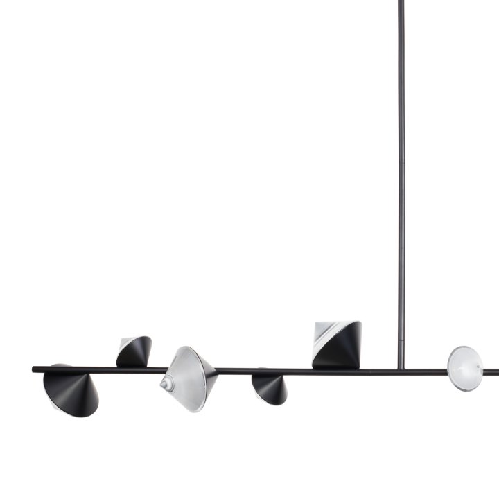 Lampa wisząca CONE LED czarna 130 cm