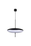 Lampa wisząca PIATTO biało-czarna 50 cm