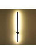 Lampa ścienna SPARO czarna 100 cm