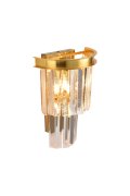 Lampa ścienna SPLENDORE złota 20 cm