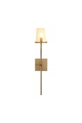 Lampa ścienna CLASSICO złota szklany klosz 62 cm