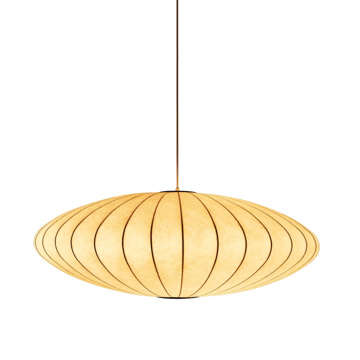 Lampa wisząca SILK FLAT biała 50 cm - nowoczesna i minimalistyczna