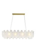 Lampa wisząca PIUMA LONG biała 100 cm
