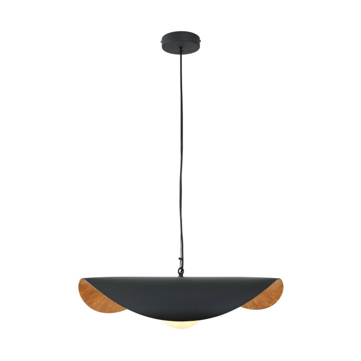 Lampa wisząca ENZO czarno złota 60 cm