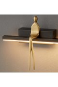Lampa ścienna led AMICI czarna 31 cm