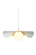 Lampa wisząca ENZO biało złota 60 cm