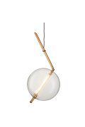 Lampa wisząca AMORE - 1 LED złota 24 cm