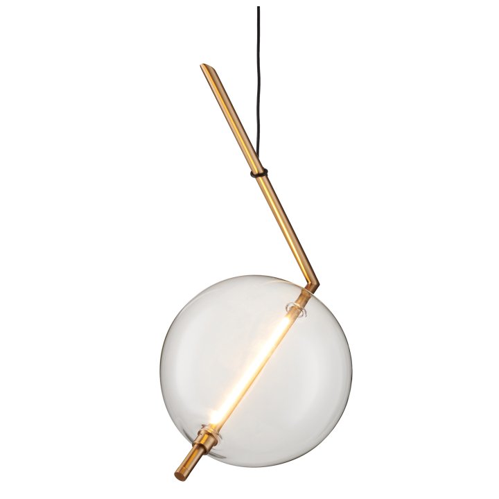 Lampa wisząca AMORE - 1 LED złota 24 cm