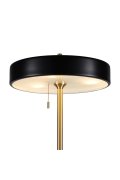 Lampa podłogowa ARTDECO czarno - złota 162 cm