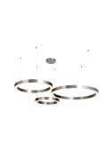 Lampa wisząca CIRCLE 40+60+80 LED nikiel na 1 podsufitce