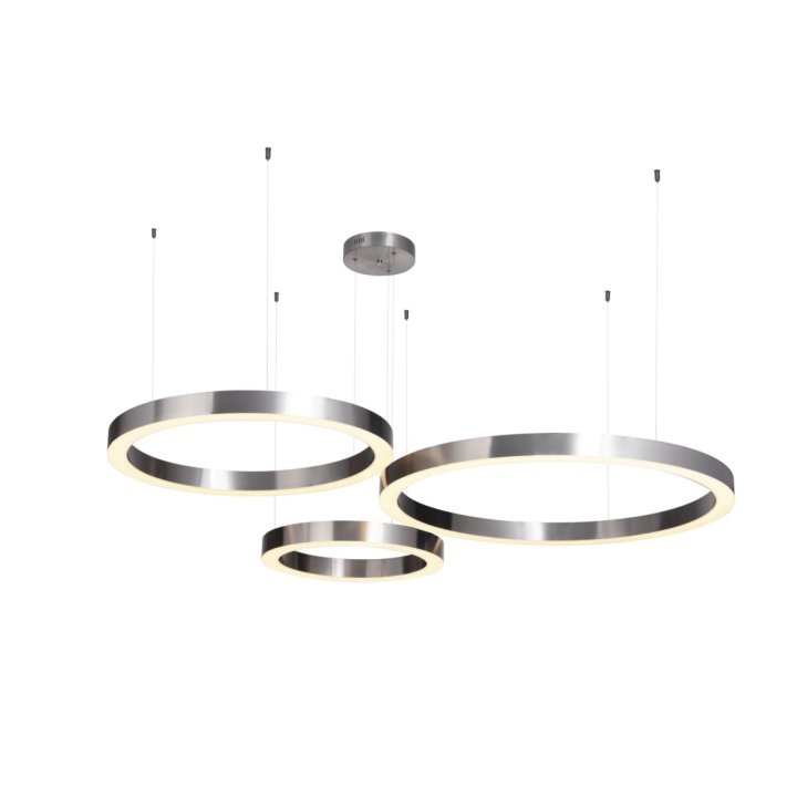 Lampa wisząca CIRCLE 100 LED nikiel szczotkowany 100 cm