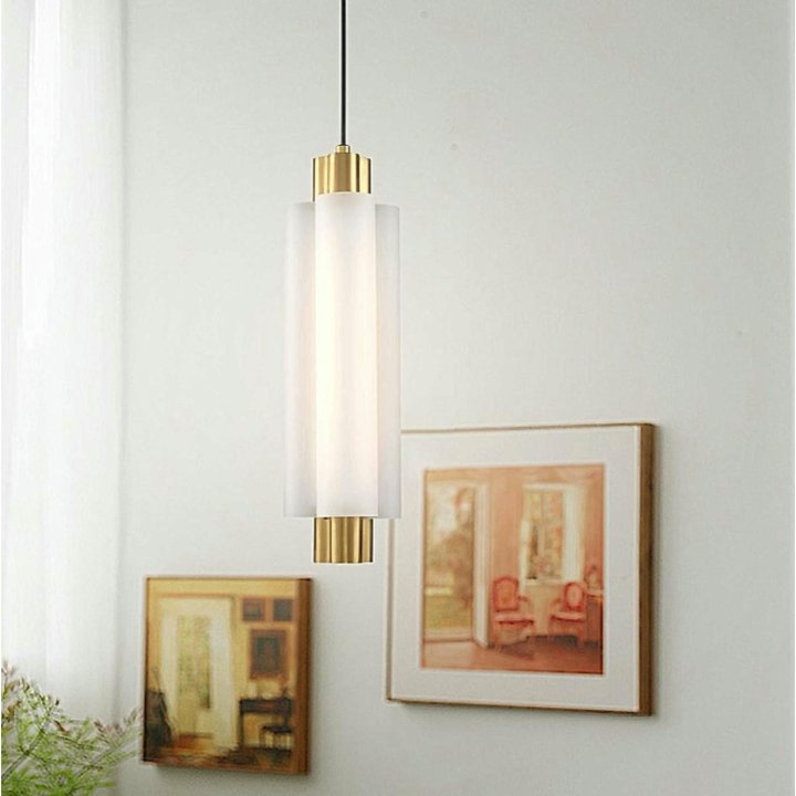 Lampa wisząca OSMO-2 LED złota 73 cm