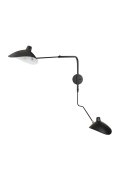 Lampa ścienna CRANE-2W S czarna 110 cm