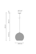 Lampa wisząca MIRROR GLOW - M chrom 30 cm