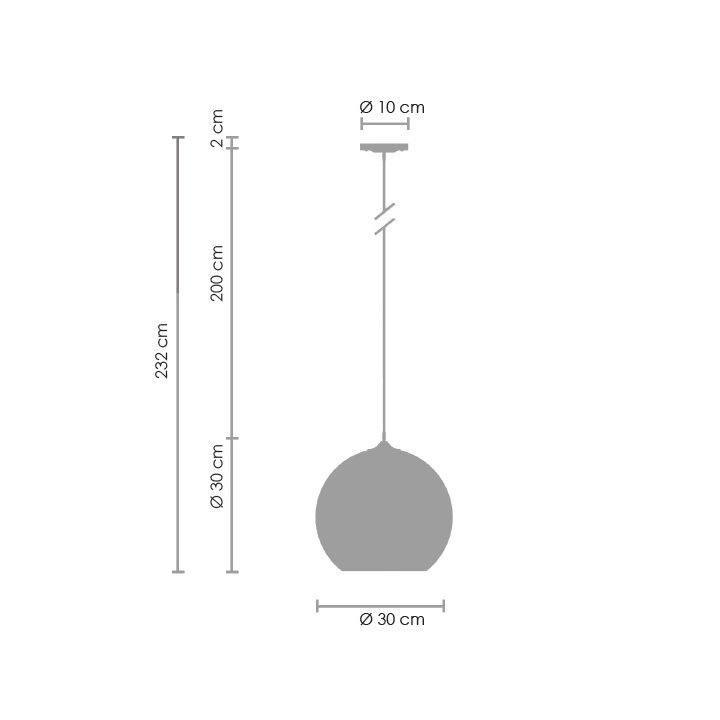 Lampa wisząca MIRROR GLOW - M złota 30 cm