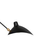 Lampa ścienna CRANE-2W S czarna 110 cm