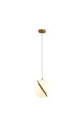 Lampa wisząca ORBITA biało-złota 25 cm - nowoczesny design