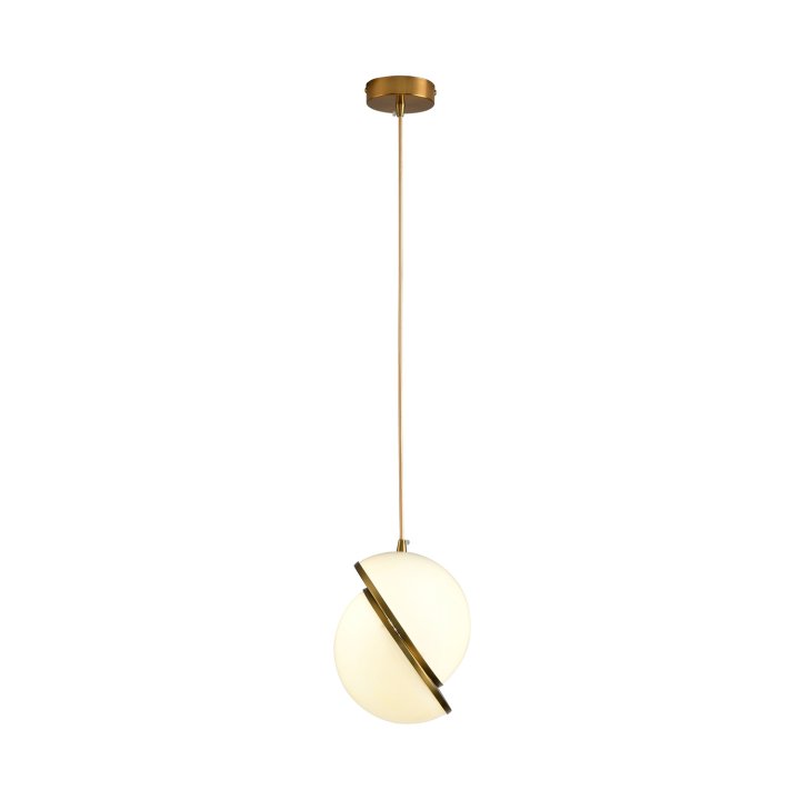Lampa wisząca ORBITA biało-złota 25 cm - nowoczesny design