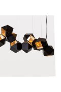 Lampa wisząca NEW GEOMETRY-14 czarno złota 142 cm