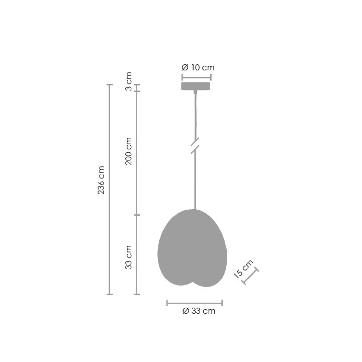 Lampa wisząca PILLS L biała 33 cm