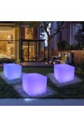 Lampa ogrodowa kostka CUBIC XL LED RGBW 16 kolorów 50 cm