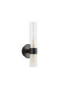 Lampa ścienna CANDELA czarna 31 cm