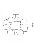 Lampa wisząca ASTRONOMY-11 czarna 55 cm
