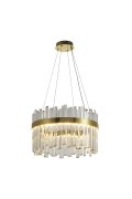 Lampa wisząca ROYAL LED kryształowa złota 50 cm