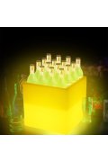 Lampa ogrodowa donica FLOWER CUBE LED RGBW 16 kolorów 40 cm