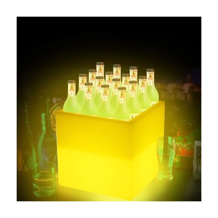 Lampa ogrodowa donica FLOWER CUBE LED RGBW 16 kolorów 40 cm