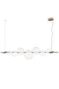 Lampa wisząca AMORE LED złota 153 cm
