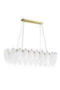 Lampa wisząca PIUMA LONG biała 100 cm